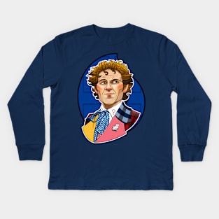 The Sixth Doctor Kids Long Sleeve T-Shirt